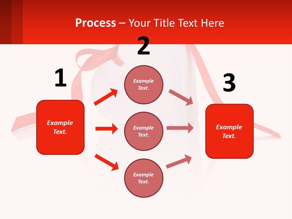 A Heart Shaped Box With A Red Ribbon Tied Around It PowerPoint Template