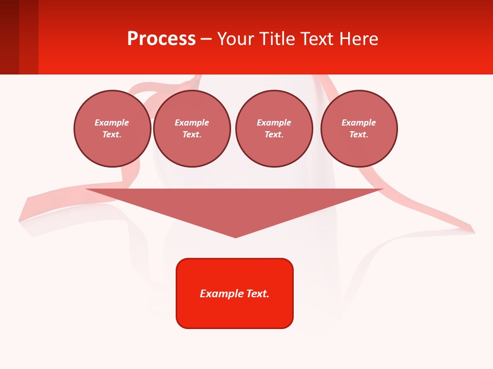 A Heart Shaped Box With A Red Ribbon Tied Around It PowerPoint Template