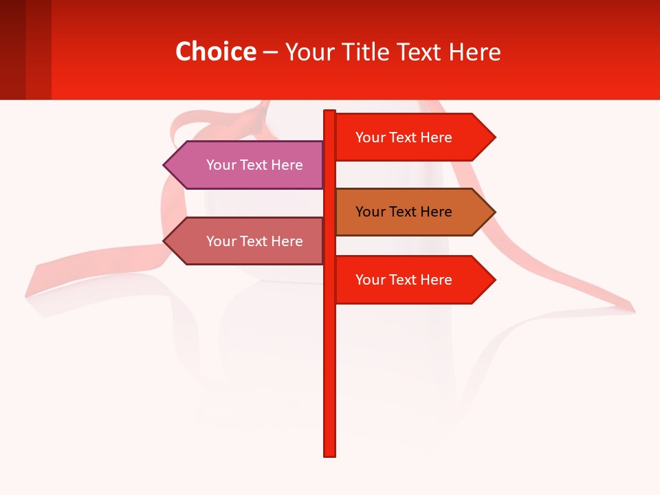 A Heart Shaped Box With A Red Ribbon Tied Around It PowerPoint Template