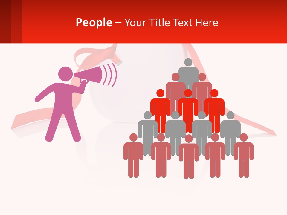 A Heart Shaped Box With A Red Ribbon Tied Around It PowerPoint Template