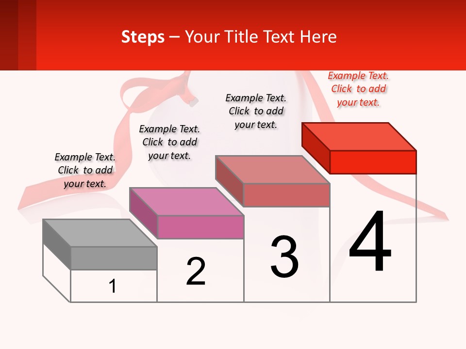 A Heart Shaped Box With A Red Ribbon Tied Around It PowerPoint Template