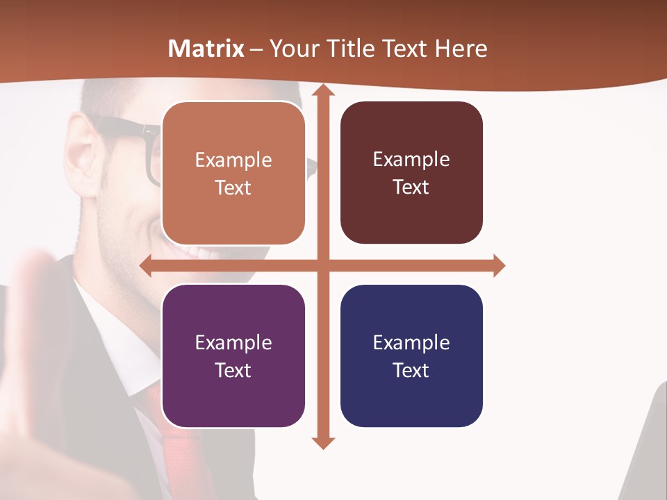 A Man In A Suit And Tie With A Laptop Giving A Thumbs Up PowerPoint Template