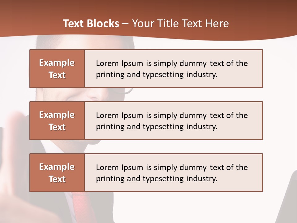 A Man In A Suit And Tie With A Laptop Giving A Thumbs Up PowerPoint Template