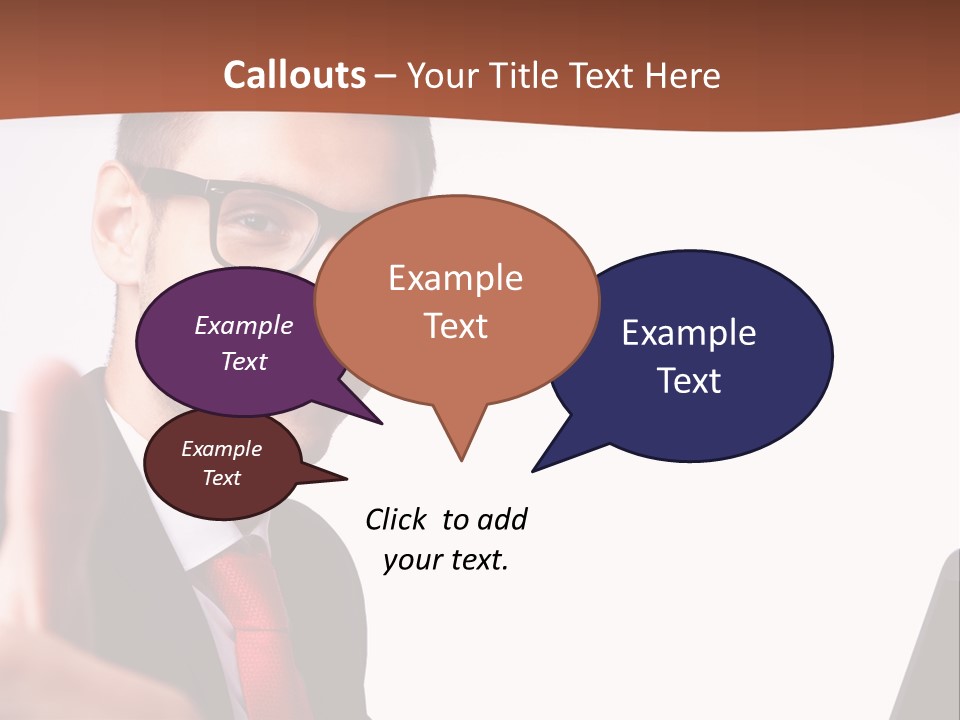 A Man In A Suit And Tie With A Laptop Giving A Thumbs Up PowerPoint Template