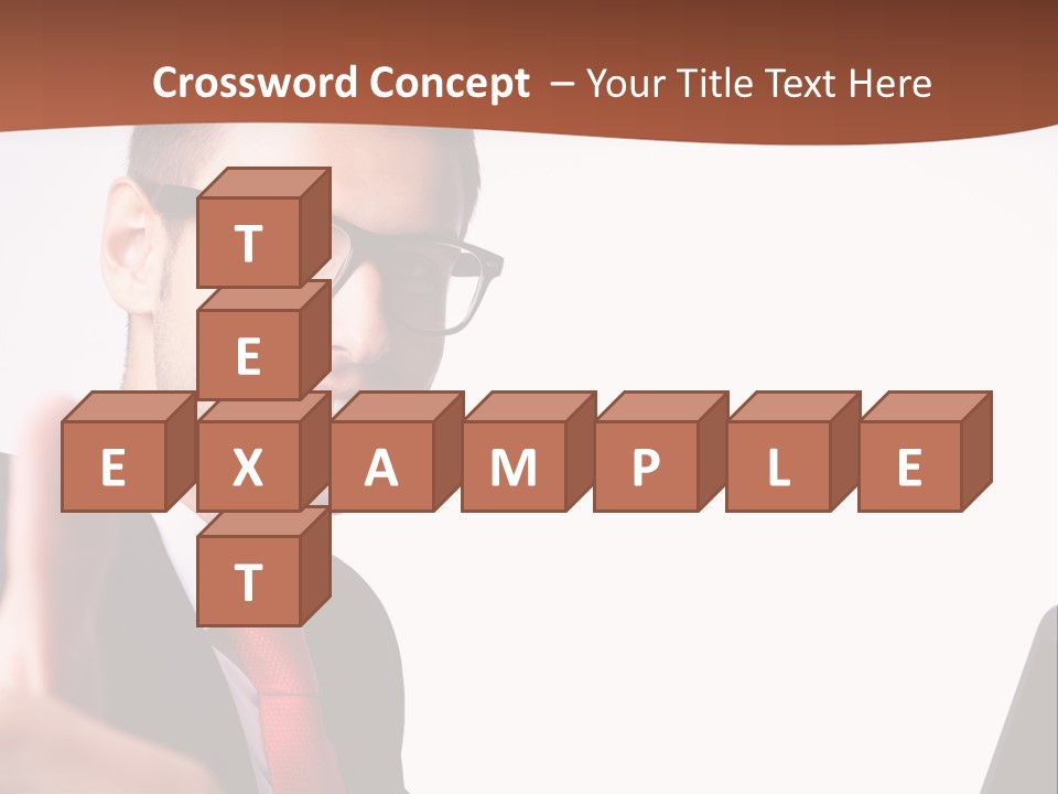 A Man In A Suit And Tie With A Laptop Giving A Thumbs Up PowerPoint Template