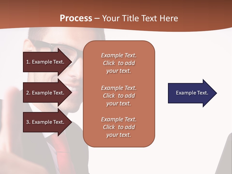 A Man In A Suit And Tie With A Laptop Giving A Thumbs Up PowerPoint Template