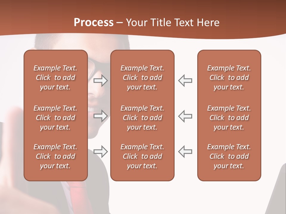 A Man In A Suit And Tie With A Laptop Giving A Thumbs Up PowerPoint Template