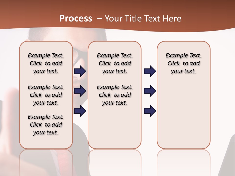 A Man In A Suit And Tie With A Laptop Giving A Thumbs Up PowerPoint Template