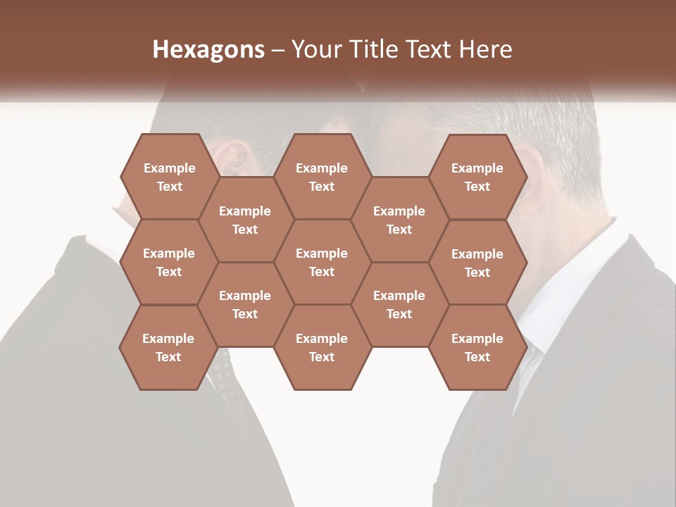 Two Men Facing Each Other With A White Background PowerPoint Template