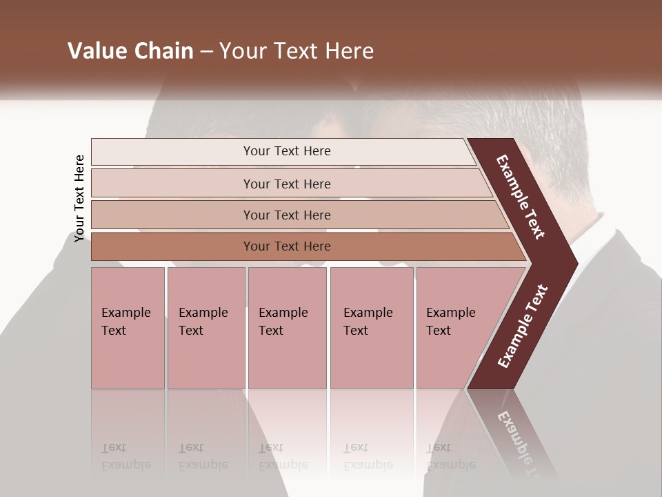 Two Men Facing Each Other With A White Background PowerPoint Template