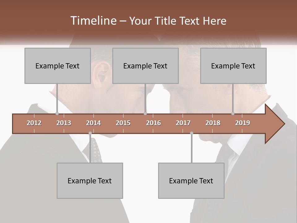 Two Men Facing Each Other With A White Background PowerPoint Template