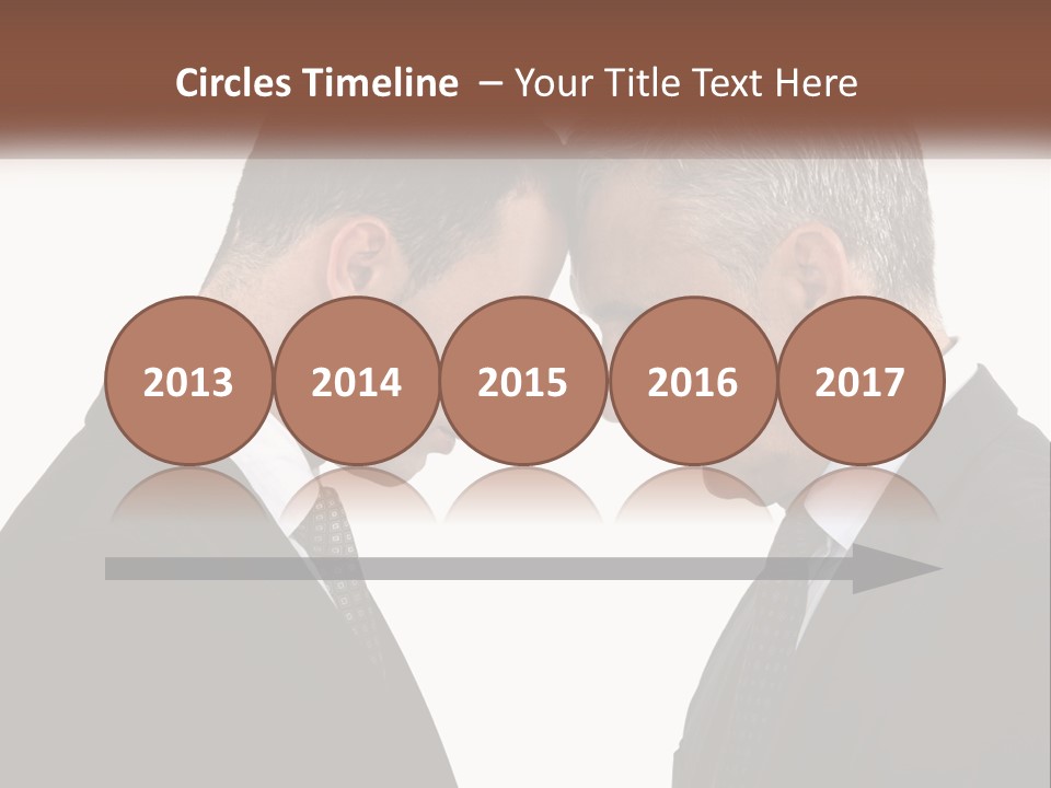 Two Men Facing Each Other With A White Background PowerPoint Template