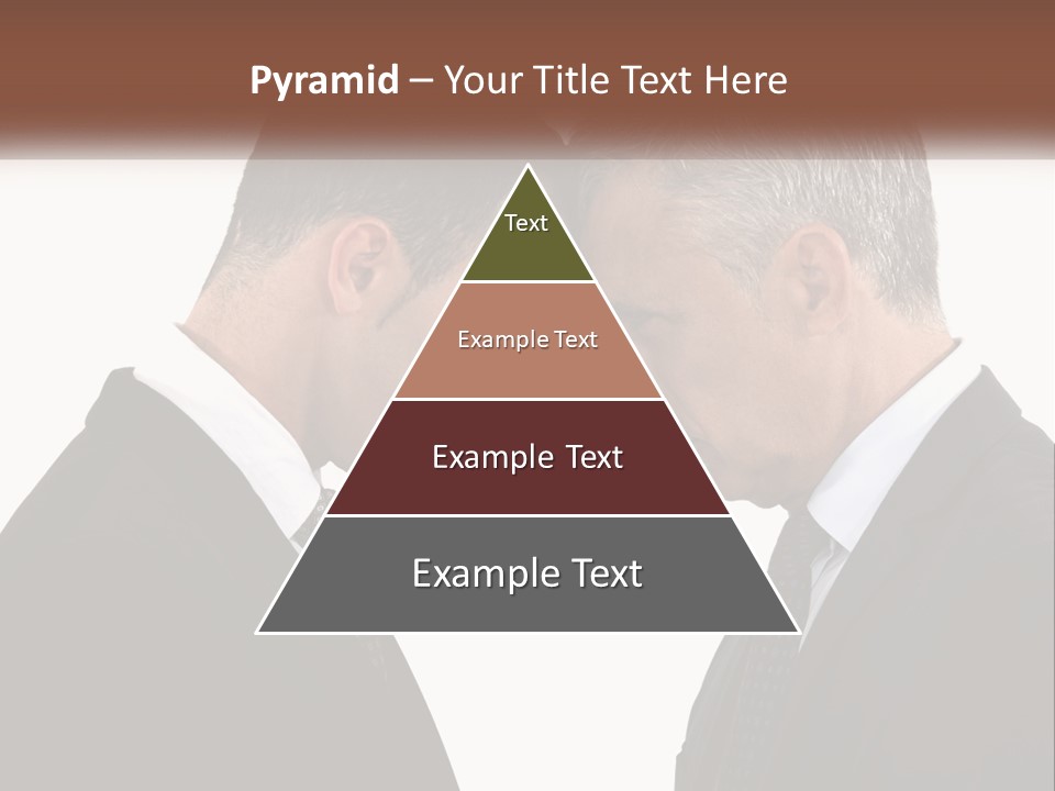 Two Men Facing Each Other With A White Background PowerPoint Template
