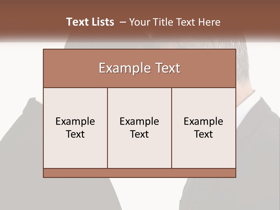 Two Men Facing Each Other With A White Background PowerPoint Template