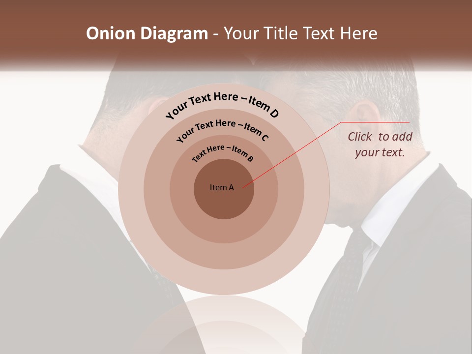 Two Men Facing Each Other With A White Background PowerPoint Template