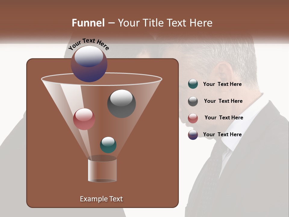 Two Men Facing Each Other With A White Background PowerPoint Template