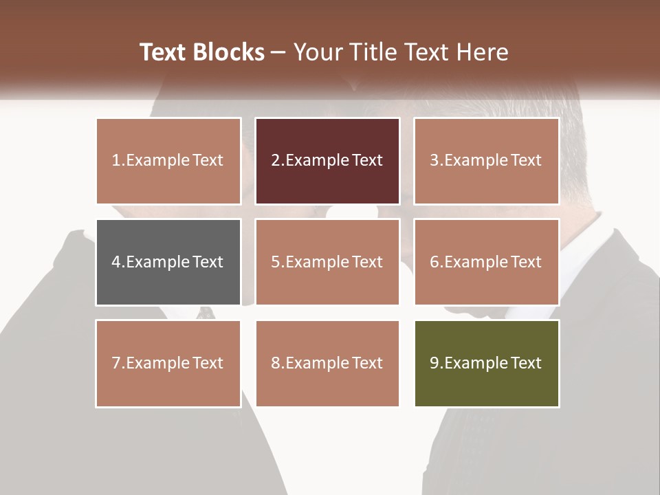 Two Men Facing Each Other With A White Background PowerPoint Template