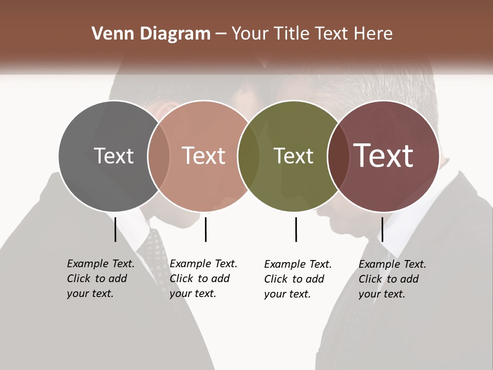 Two Men Facing Each Other With A White Background PowerPoint Template