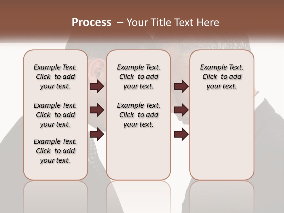 Two Men Facing Each Other With A White Background PowerPoint Template