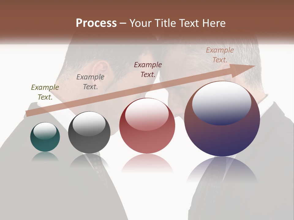 Two Men Facing Each Other With A White Background PowerPoint Template