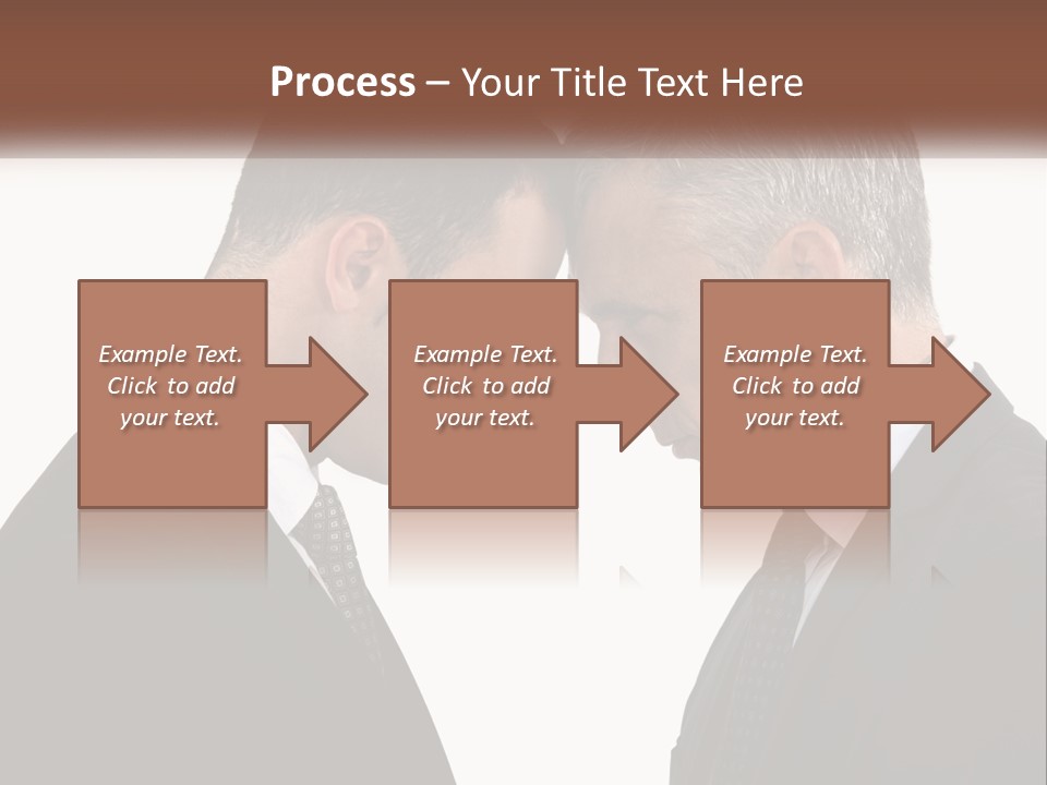 Two Men Facing Each Other With A White Background PowerPoint Template