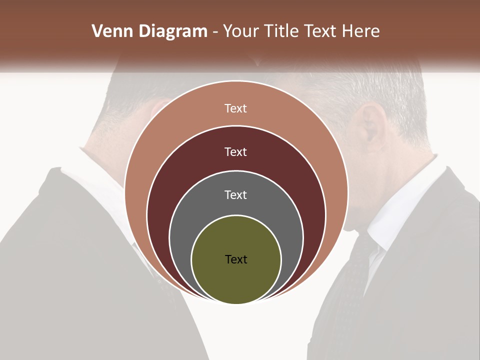 Two Men Facing Each Other With A White Background PowerPoint Template