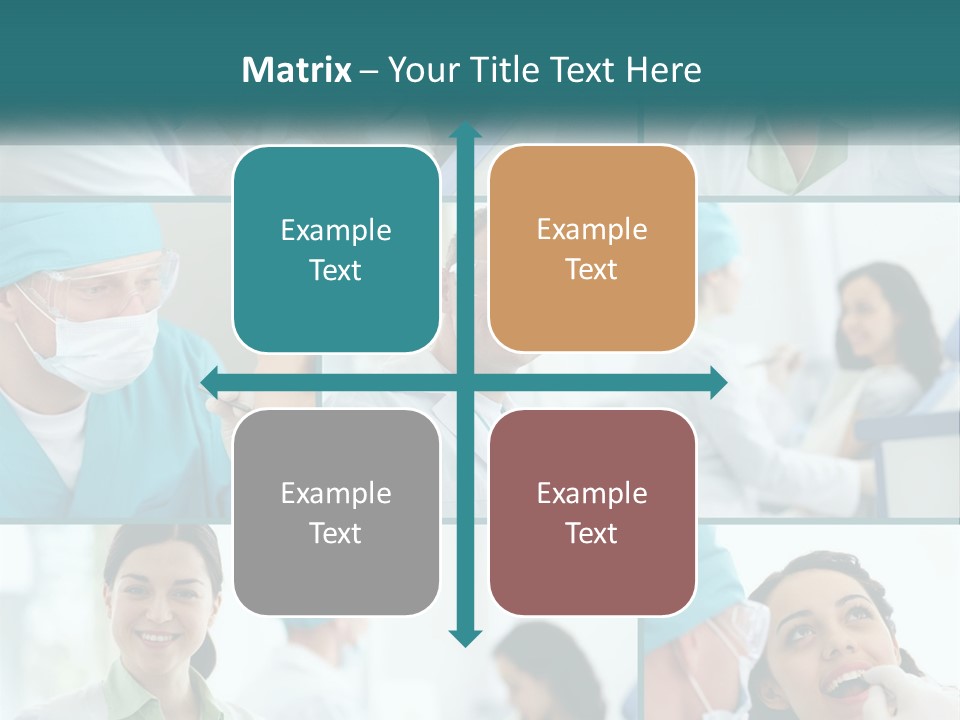 A Collage Of Photos Of A Dentist And A Patient PowerPoint Template