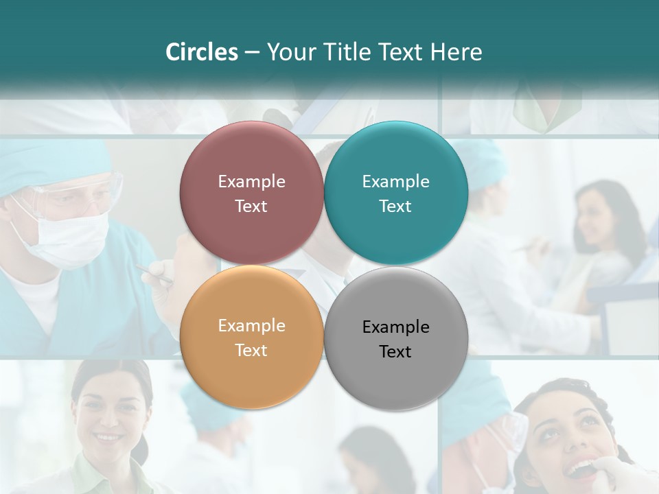 A Collage Of Photos Of A Dentist And A Patient PowerPoint Template