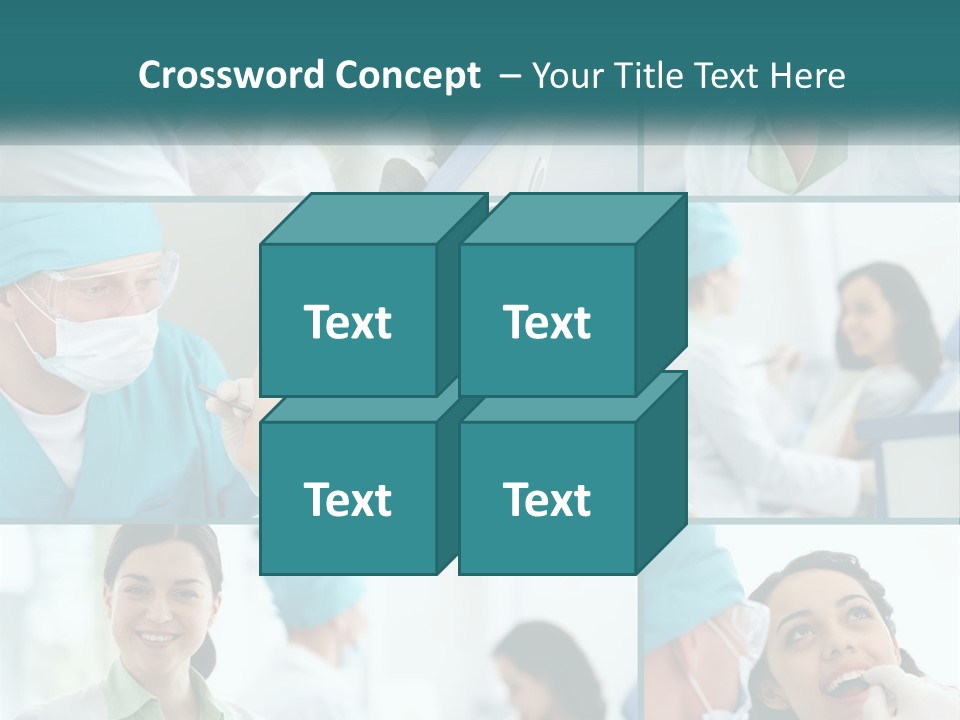 A Collage Of Photos Of A Dentist And A Patient PowerPoint Template