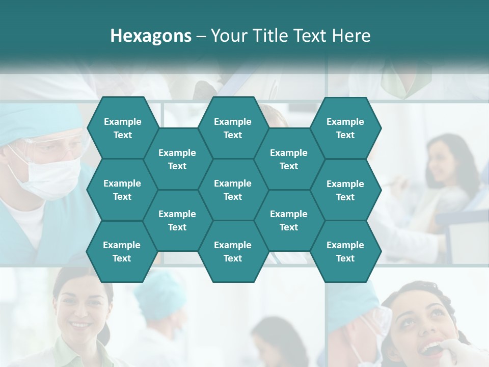 A Collage Of Photos Of A Dentist And A Patient PowerPoint Template