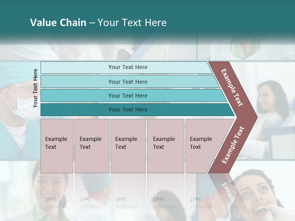 A Collage Of Photos Of A Dentist And A Patient PowerPoint Template