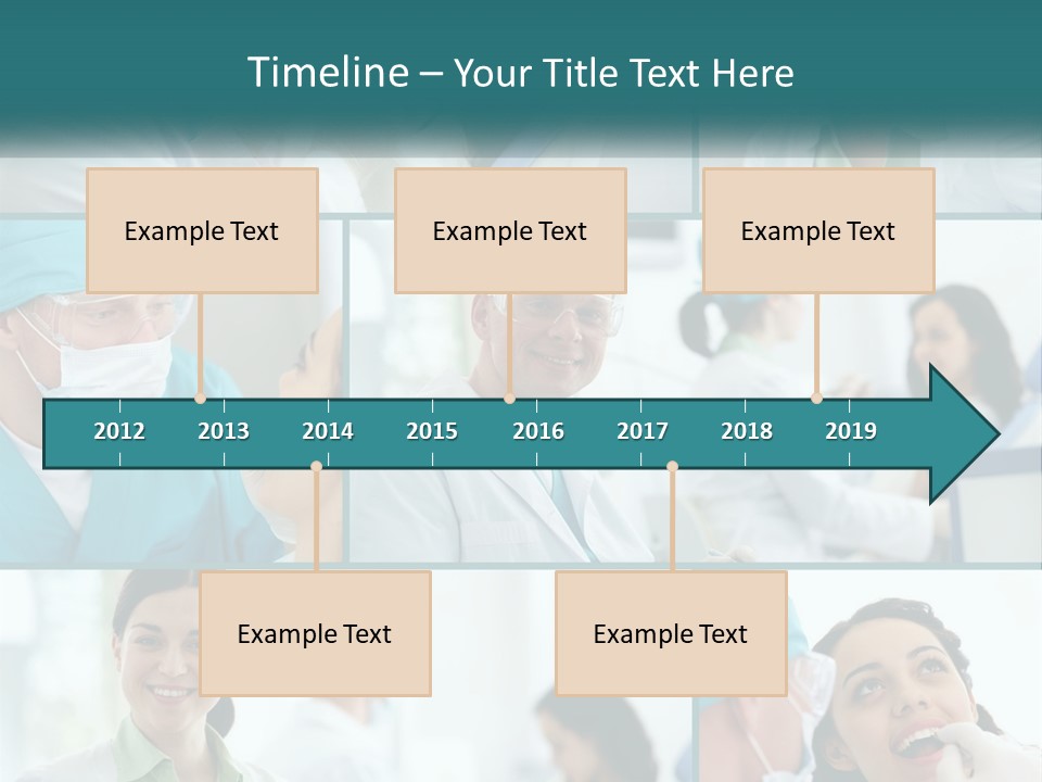 A Collage Of Photos Of A Dentist And A Patient PowerPoint Template