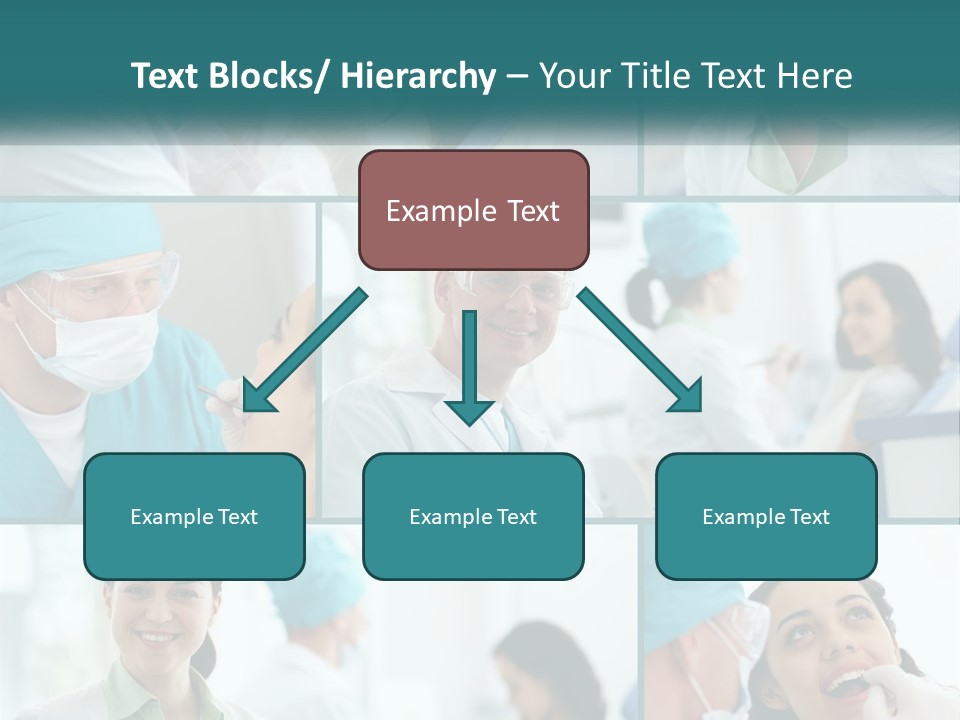 A Collage Of Photos Of A Dentist And A Patient PowerPoint Template