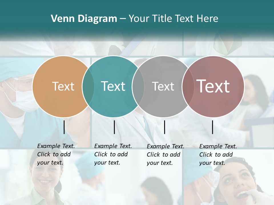 A Collage Of Photos Of A Dentist And A Patient PowerPoint Template