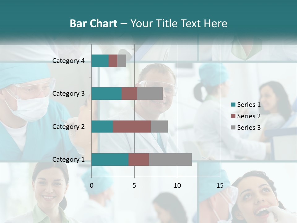 A Collage Of Photos Of A Dentist And A Patient PowerPoint Template