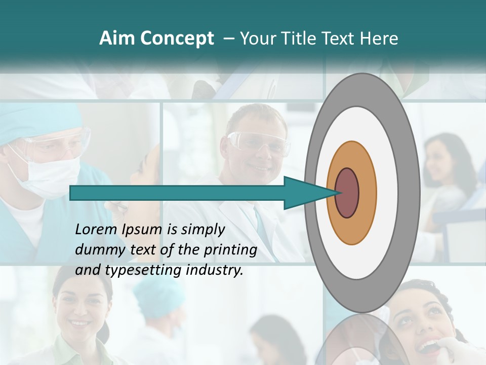 A Collage Of Photos Of A Dentist And A Patient PowerPoint Template