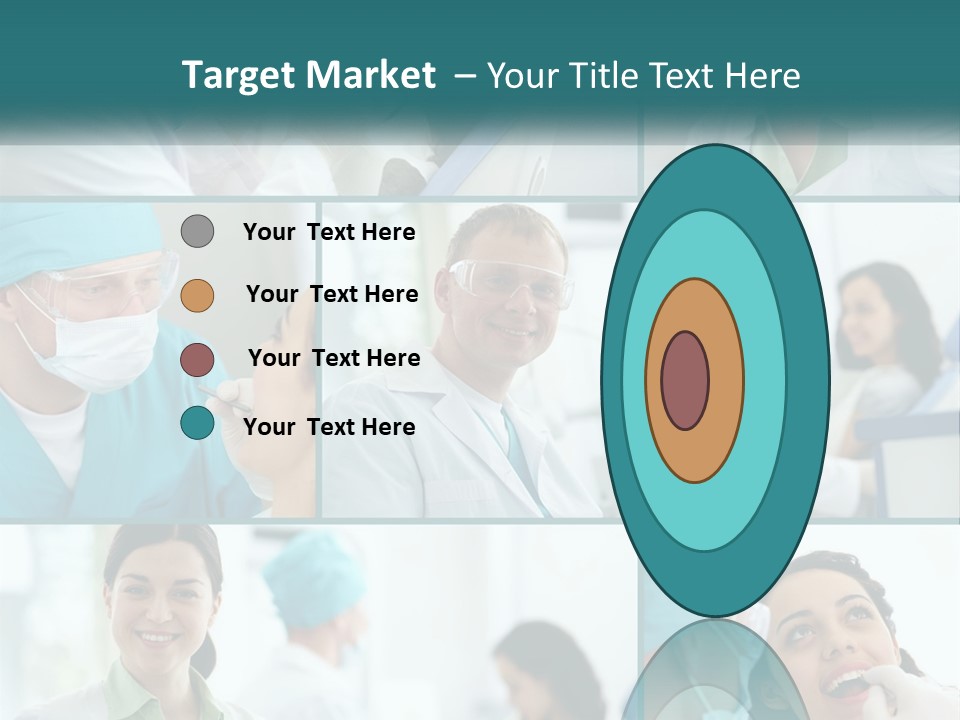 A Collage Of Photos Of A Dentist And A Patient PowerPoint Template