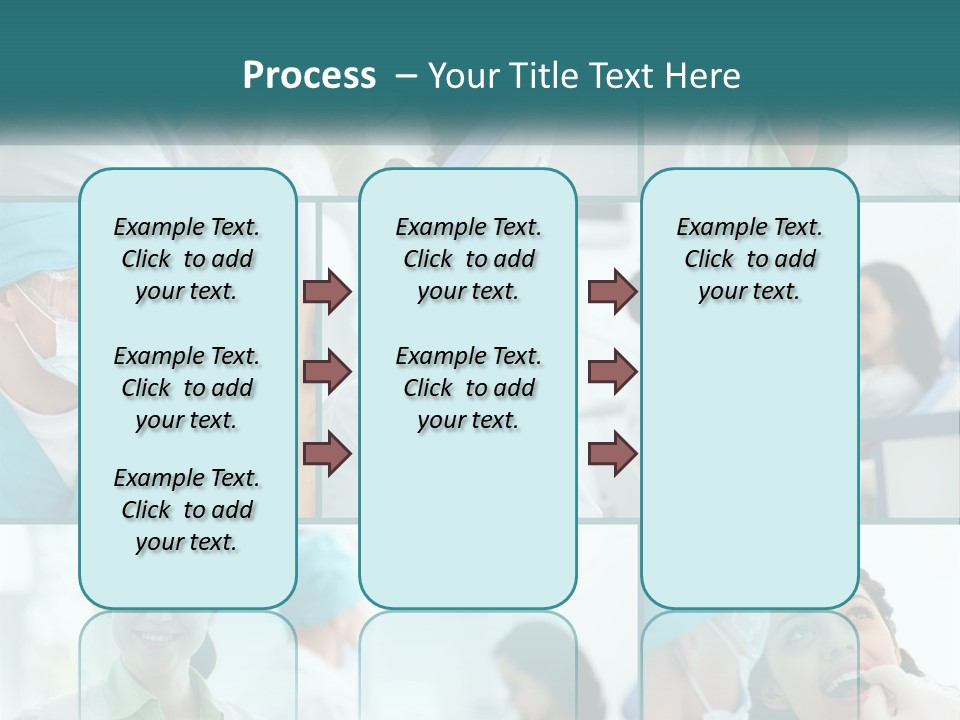 A Collage Of Photos Of A Dentist And A Patient PowerPoint Template