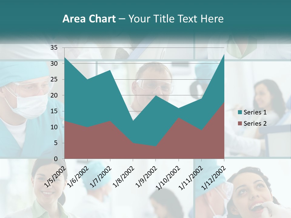 A Collage Of Photos Of A Dentist And A Patient PowerPoint Template