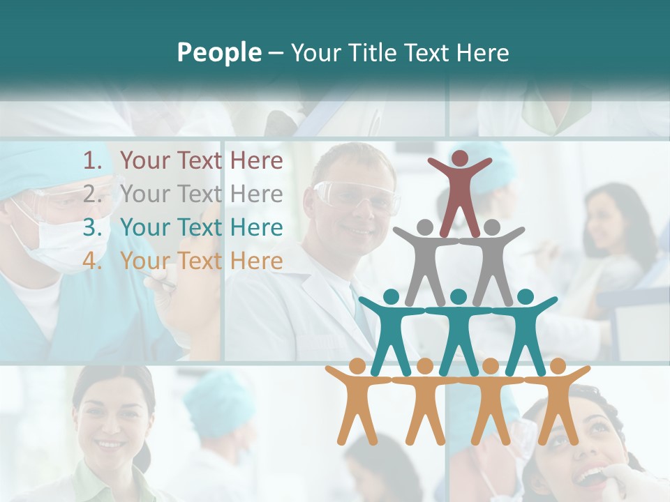 A Collage Of Photos Of A Dentist And A Patient PowerPoint Template