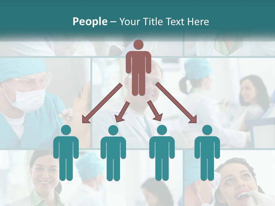 A Collage Of Photos Of A Dentist And A Patient PowerPoint Template