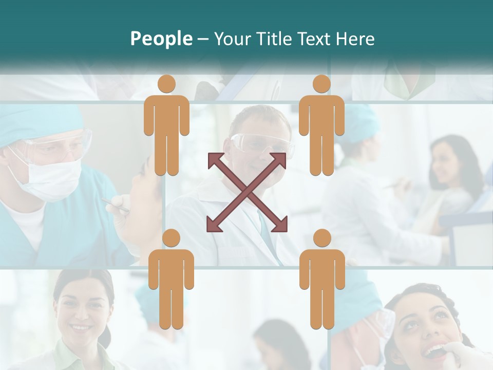 A Collage Of Photos Of A Dentist And A Patient PowerPoint Template