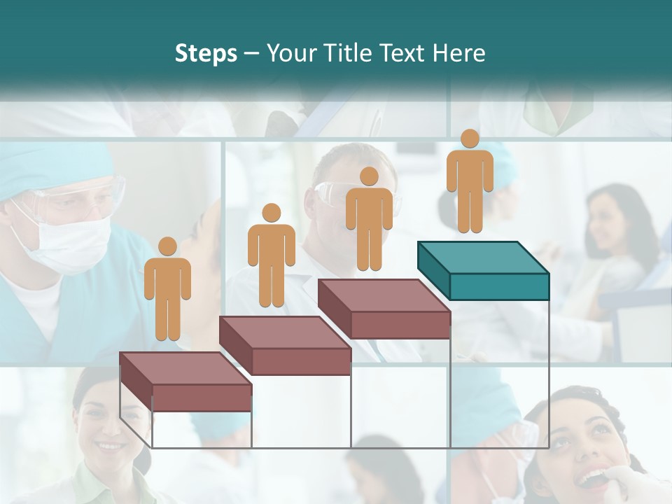 A Collage Of Photos Of A Dentist And A Patient PowerPoint Template