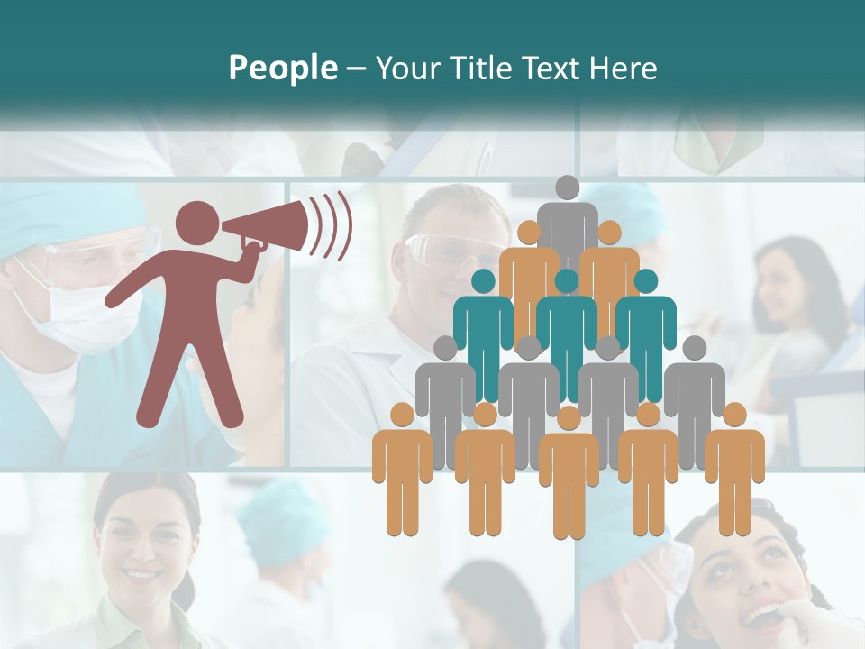 A Collage Of Photos Of A Dentist And A Patient PowerPoint Template