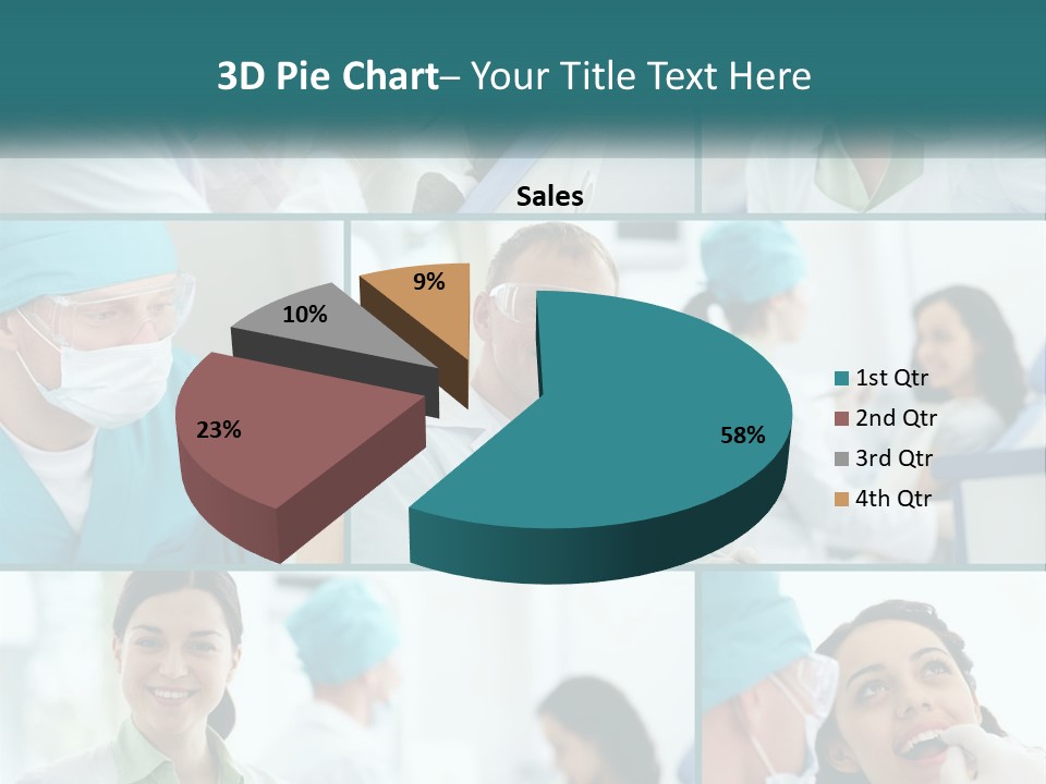 A Collage Of Photos Of A Dentist And A Patient PowerPoint Template