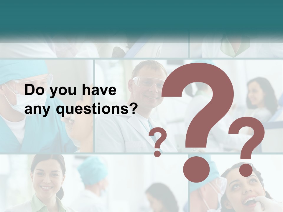 A Collage Of Photos Of A Dentist And A Patient PowerPoint Template