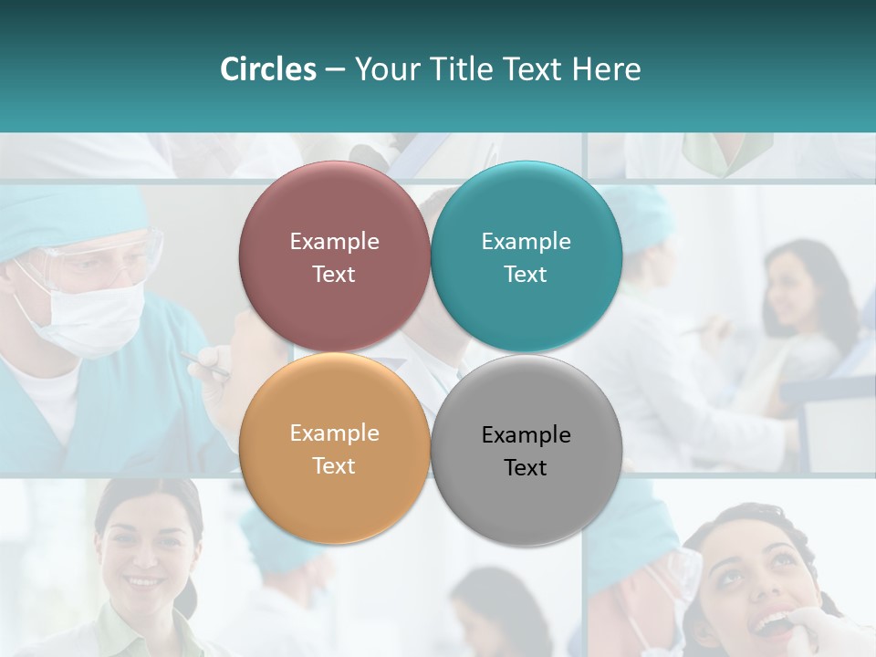 A Collage Of Photos Of Doctors In Scrubs PowerPoint Template