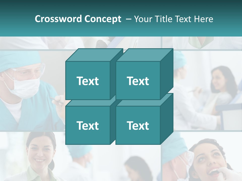 A Collage Of Photos Of Doctors In Scrubs PowerPoint Template