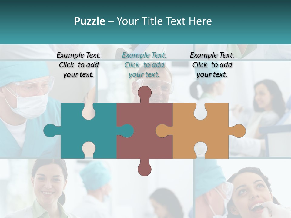 A Collage Of Photos Of Doctors In Scrubs PowerPoint Template