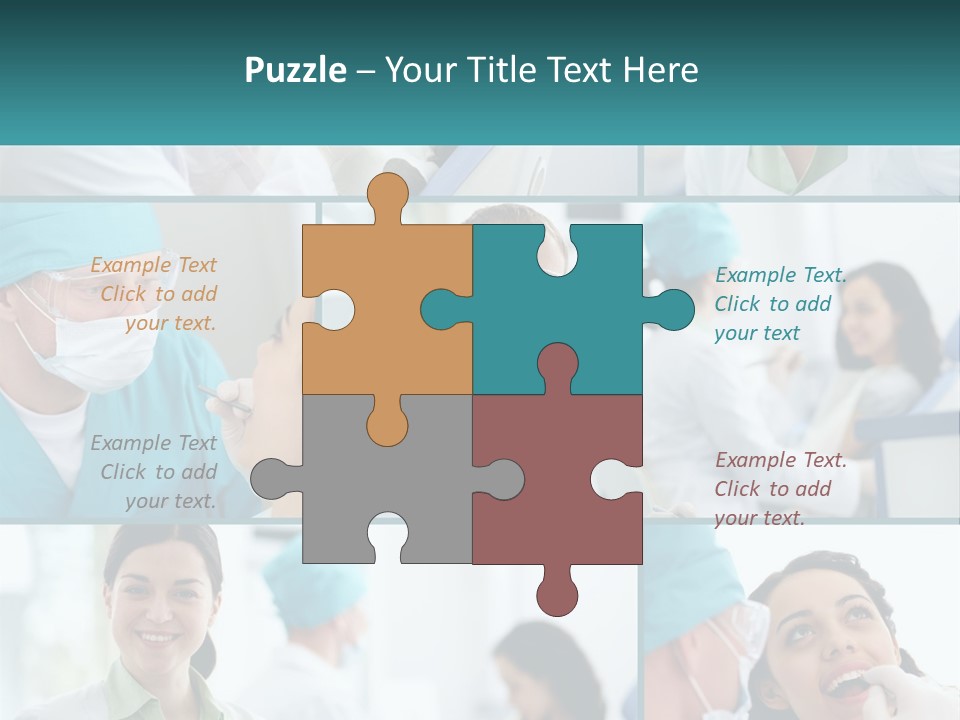 A Collage Of Photos Of Doctors In Scrubs PowerPoint Template